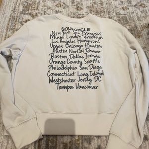 SoulCycle regions sweatshirt NWOT